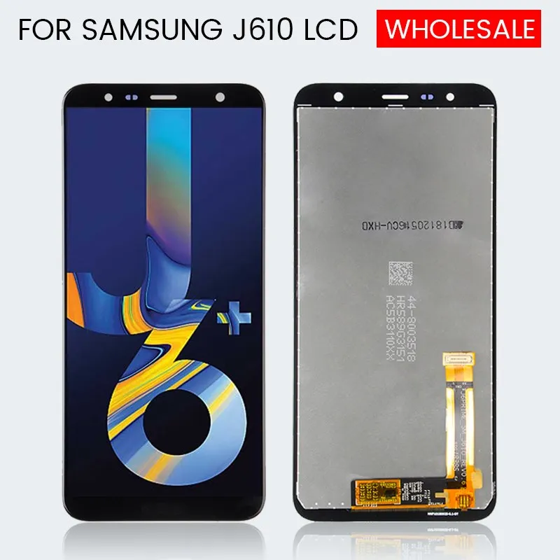 Дисплей J415 для Samsung Galaxy J6 Plus ЖК-экран J610 с сенсорной панелью стеклянный дигитайзер