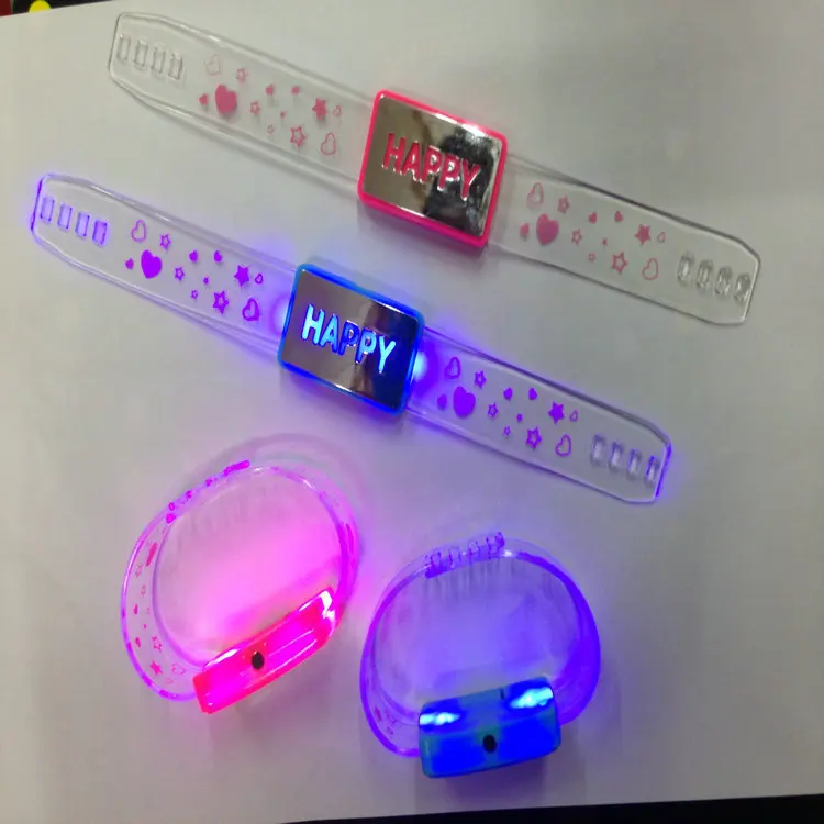 Мигающий браслет, светодиодный браслет для дня рождения, украшения для детей,, 180 шт