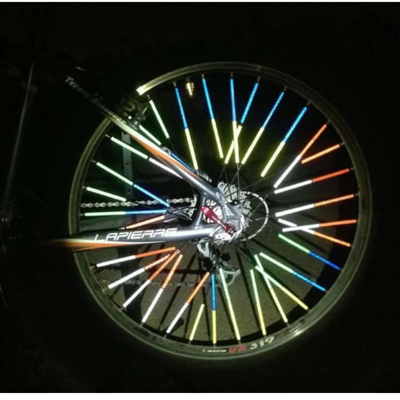 Светоотражающий знак мертвый fly спиц Светоотражающие Полоски велосипедов ветряное колесо зажим горный