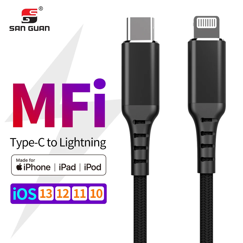 1 м 2 USB C Lightning MFI кабель PD зарядное устройство 18 Вт C94 для iPhone11 Pro X XS XR 8 iPad Mini Air|Кабели