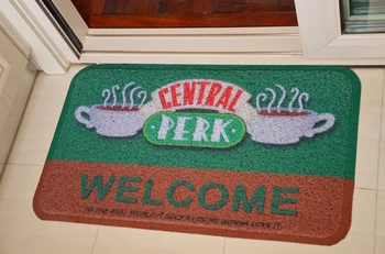 

2020 TV Show friends Welcome Doormat Entrance Mat Central Perk Hallway Anti-Slip Floor Mat Area Rugs Mat Carpet/camping
