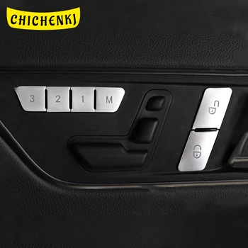 

For Mercedes-Benz GLA-Class X156 CLA C117 Car Seat Move Memory Buttons Cover Switch Frame Trim Sticker Interior Accessories