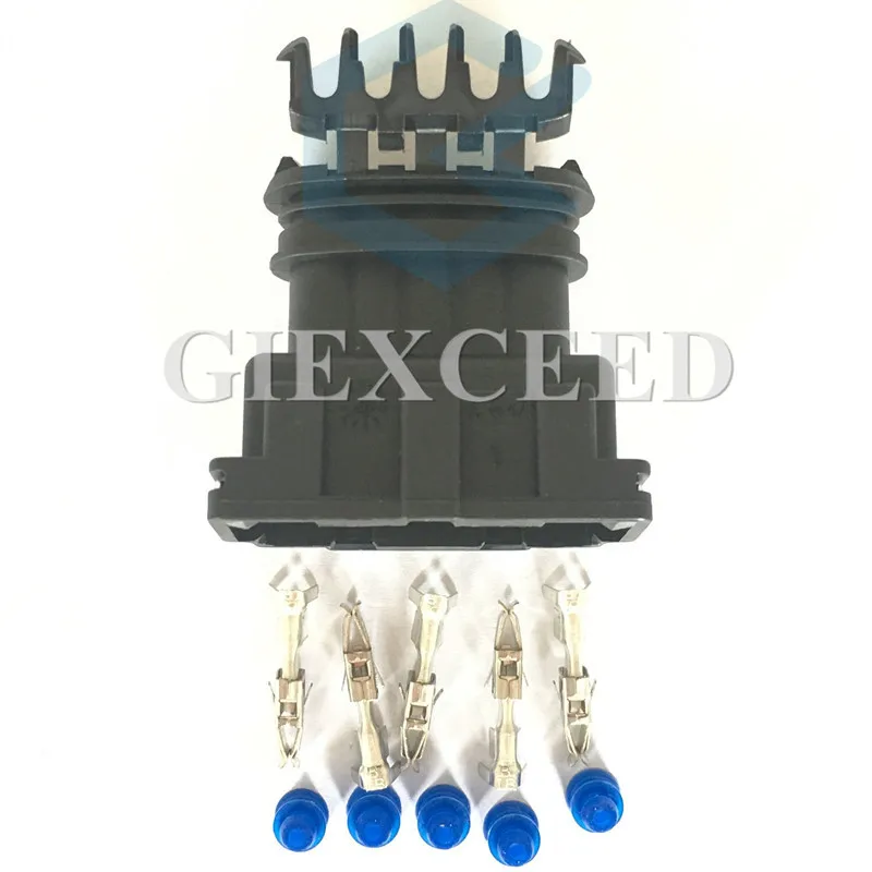 2 комплекта 5 Pin 282193 1 Junior Power Timer JPT AMP Female герметичный автомобильный соединитель