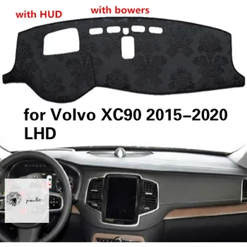 

Car Dashboard Cover for Volvo XC90 2015-2020 Car Accessories Left Hand Drive with HUD with Bowers Sound Box Interior Decoration