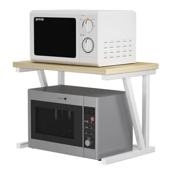 

Microwave Oven Rack Simple Double Layer Kitchen Rack Storage Rack Oven Storage Simple Desktop Rack Kitchen Supplies Organizer