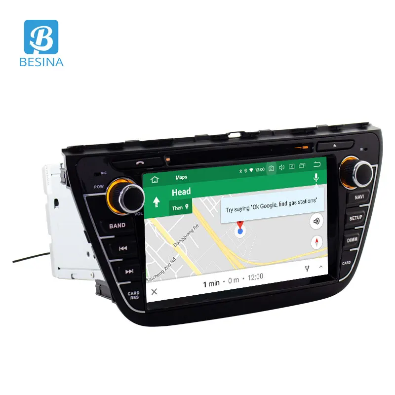 Cheap Besina Android 9.0 Car DVD Player For Suzuki SX4 S-Cross 2013-2016 Multimedia GPS Navigation WIFI 2 Din Car Radio 64G Stereo IPS 2