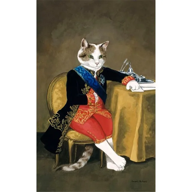 Toile De Peinture Nordique Vintage Tete D Animal Corps Humain Affiches De Portrait De Cerf Chat Chien Tableau D Art Mural Imprime Pour Chambre A Coucher Aliexpress Toile De Peinture Nordique Vintage Tete D Animal Corps Humain Affiches De Portrait De Cerf Chat Chien Tableau D Art Mural Imprime Pour Chambre A Coucher Aliexpress