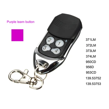 

Purple learn button garage door remote For 371LM 372LM 373LM replacement remote control 315mhz