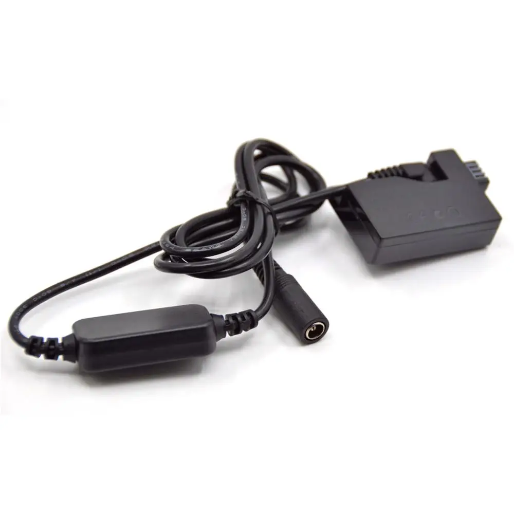DR-E5 DC Coupler LP-E5 Dummy Battery+12V-24V Step-Down Power Cable for Canon EOS Rebel T1i Rebel XS XSi 450D 500D 1000D