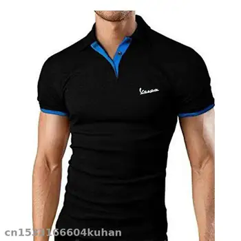 

Men's polo shirt summer motorcycle for vespa T shirt Polo men short sleeve Breathable casual Clothing riding Clothes