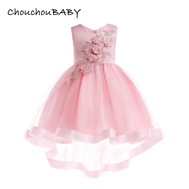 Одежда для детей; вечернее платье-пачка принцессы на свадьбу; детская одежда с цветочным узором для девочек; детская праздничная одежда для девочек; От 3 до 8 лет