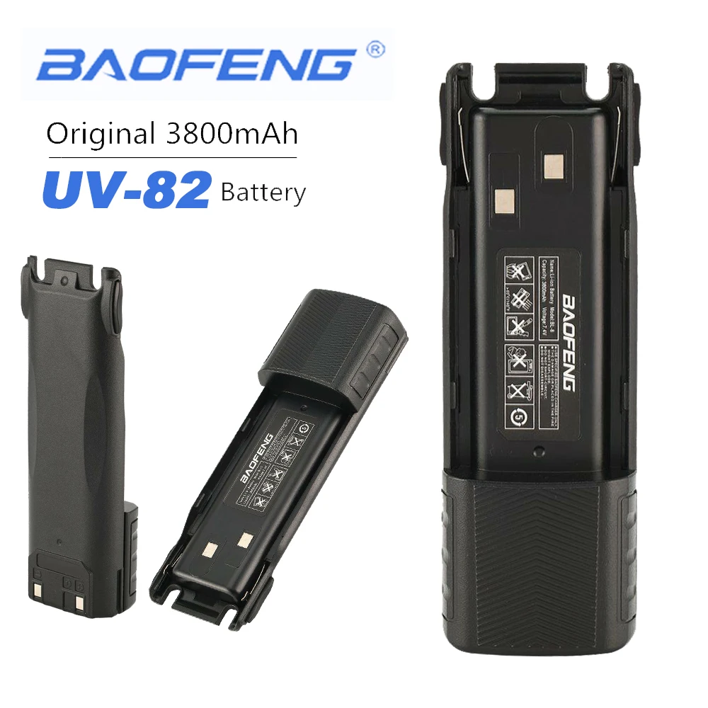 Новинка Baofeng UV-82 3800 мАч увеличение 7,4 в расширенный режим ожидания перезаряжаемый литий-ионный аккумулятор для Baofeng UV82 рация