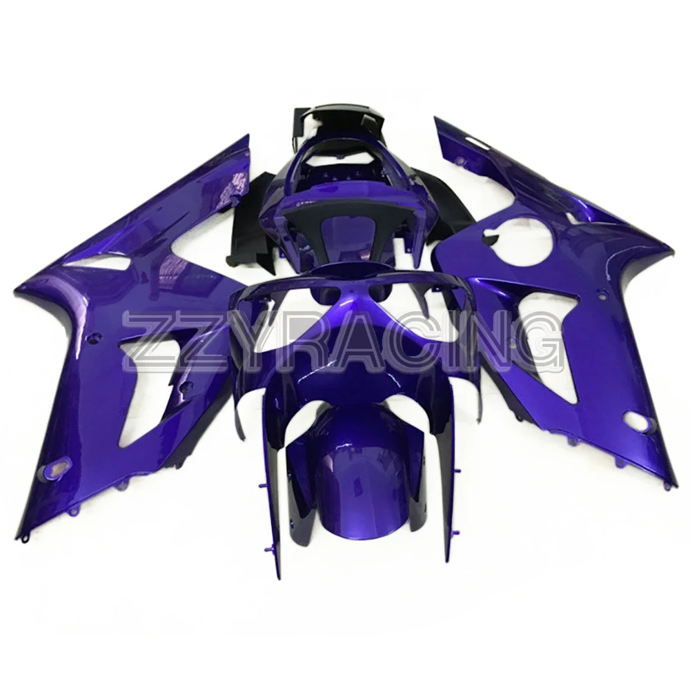 

Complete Fairings Kits for Kawasaki ZX6R 2003 2004 Year ZX-6R 03 04 ABS Plastic Motorcycle Bodywork Dark Blue Panels Kits