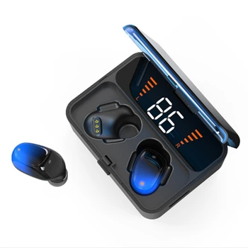 

ES01 Wireless Earbuds, TWS Bluetooth Headset 5.0 Contact HD Stereo Bluetooth Headset (Blue)