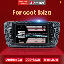 Junsun 2 din Автомобильный Радио dvd-плеер для сиденья Ibiza 2009 2010 2011 2012 2013 Android 9,0 gps навигация 4+ 64 Гб опционально