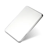 Stainless Steel Rectangle Storage Baking Tray Plates for Food Bread Container Steamed Sausage Dishes Tableware Kitchen Organizer 2