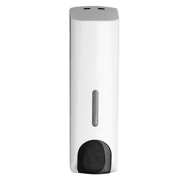 

Free Punch 350ml Single Soap Dispenser Wall-mount Shower Bath Shampoo Dispenser Liquid Soap Container Bathroom Accessories (Whit