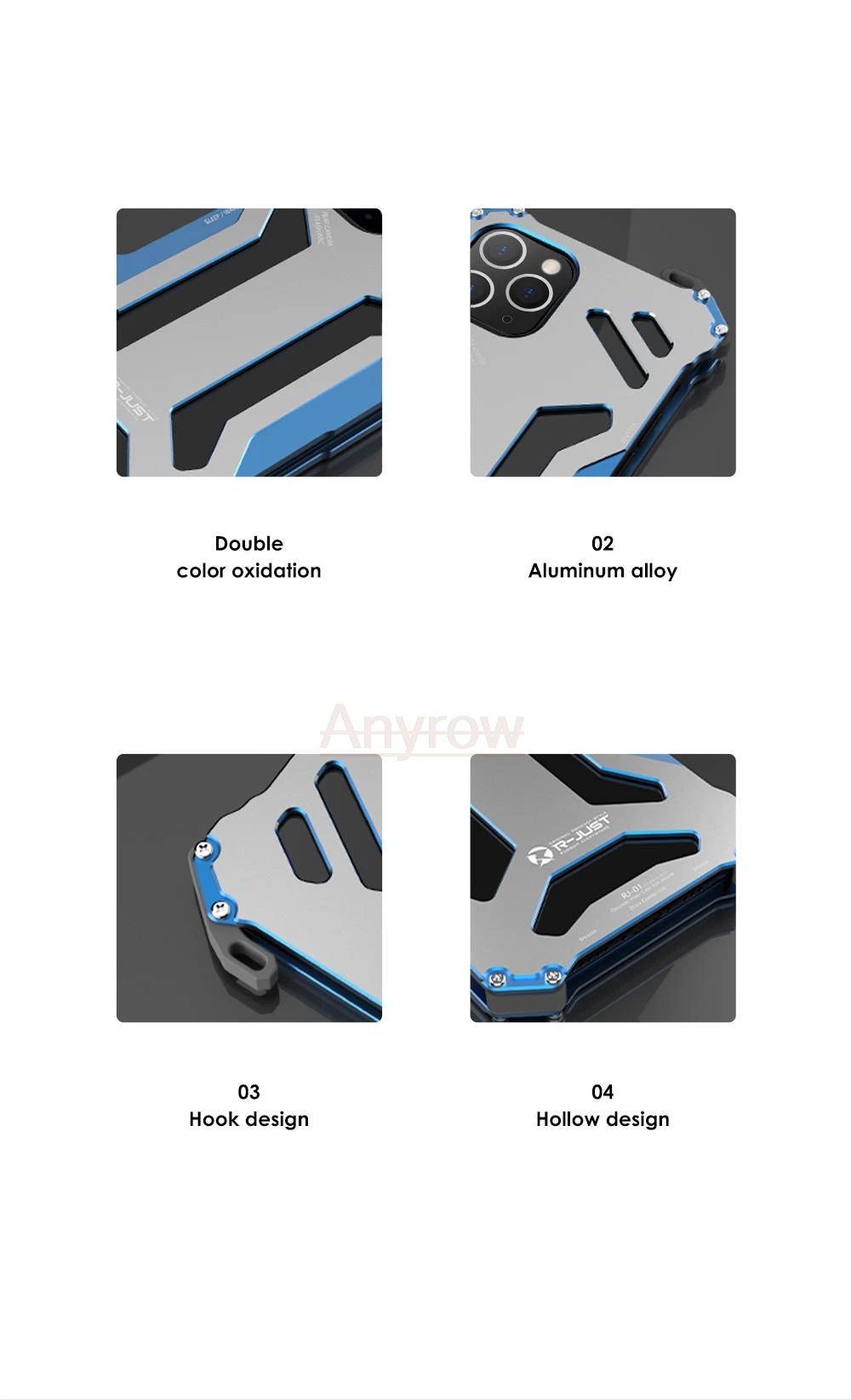 Antishock Armor Screw Bumper Metal Aluminun Case For iphone 11 Pro MAX SE 5 5s 6 6s 7 8 Plus XR XS X Cover Dustproof Funda Coque