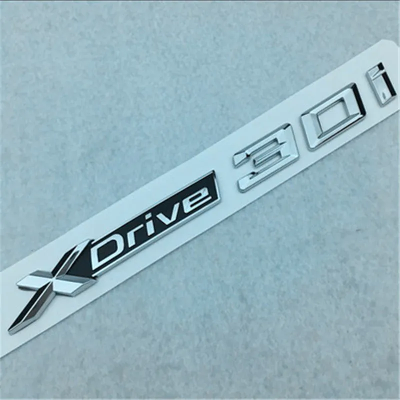 [ ] 20 шт. автомобильный Стайлинг ABS XDrive 18i 20i 25i 28i 30i 38i 40i 48i 50i эмблема задний значок наклейки на кузов автомобиля боковые логотипы