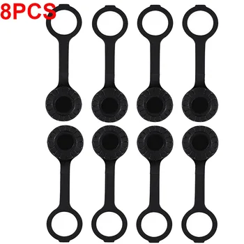 

8pcs Gas Can Rear Vent Cap With O Ring Gasket Leash Replacement Fixing Screw
