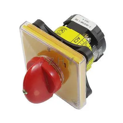 

Latching 4 Terminals AC 380V 25A Two Position Cam Combination Changeover Switch