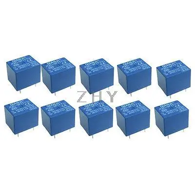 

10 x DC 18V Coil 10A/125V AC 10A/28V DC 5 Pins SPST Power Relay JQC-3F