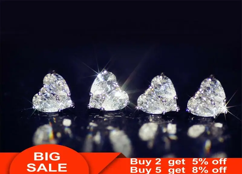 Женские серьги гвоздики из серебра 925 пробы|Серьги-гвоздики| |