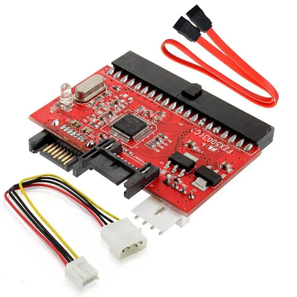 Adaptador de duro IDE SATA, conversión bidireccional IDE a SATA Serial ATA, convertidor de tarjeta SATA, adaptador IDE a SATAT - Ordenadores y