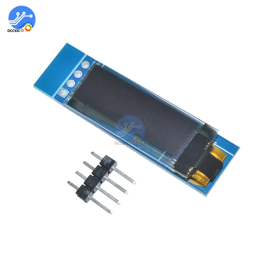 0 91 дюймов 128x32 I2C IIC Серийный белый/синий OLED ЖК дисплей модуль &quot12832 SSD1306 экран для