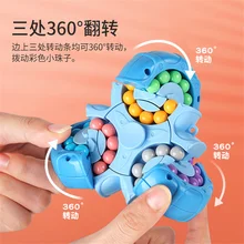 

Rotating Magic Bean Spinner Toy Small Beads Rainbow Ball Infinite Cube Fingertip Sensory Cubes Stress Relief Fidget Toys