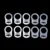 10 шт./компл. Baby Dummy Pacifier Holder Clip Clear Silicone Button Baby Mam Ring Dummy Pacifier Holder Clip Adapter Baby accessorie