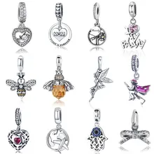 Горячая Распродажа Подлинная 925 пробы серебряная подвеска подходит для оригинального браслета ожерелье подлинные бусы ювелирные изделия подарок для мамы