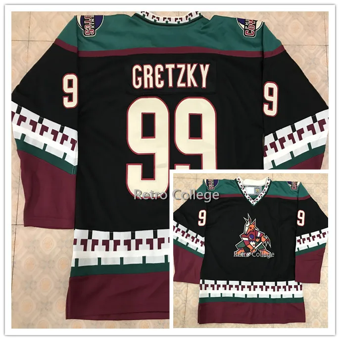 

Phoenix Coyotes 99 Wayne Gretzky MEN'S Hockey Jersey Embroidery Stitched Customize any number and name Jerseys