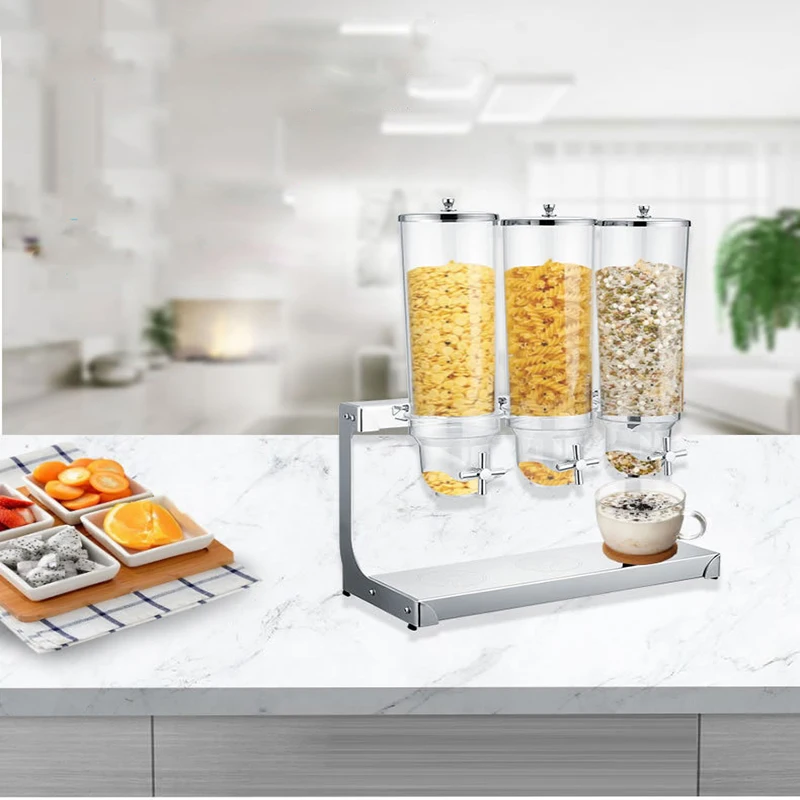 

Wholesale Stainless Steel Cereal Dispenser for Buffet double cereal dispenser for sale