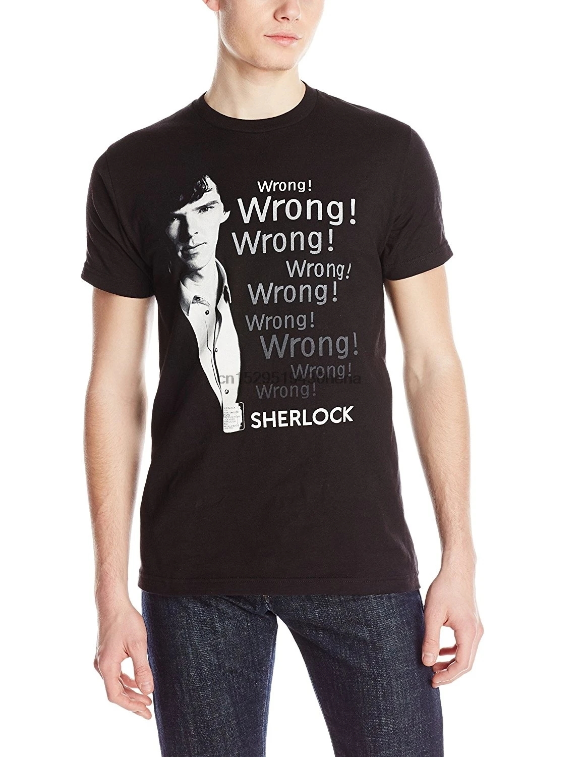 Красивый стиль на заказ неправильная цитата унисекс футболка Sherlock | Мужская
