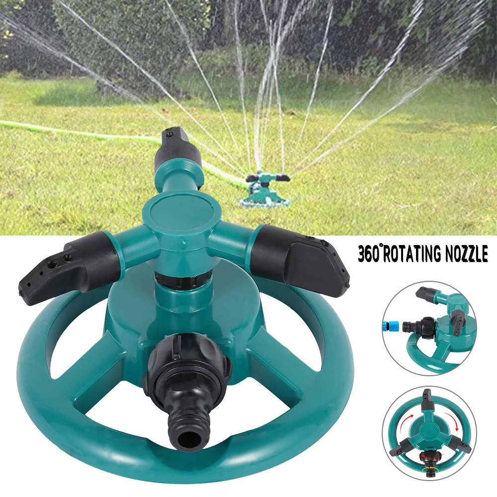 

Garden Irrigation Sprinkler Rotating Three-pronged Automatic Irrigation Lawn Circular Sprinkler Rotating Irrigation System