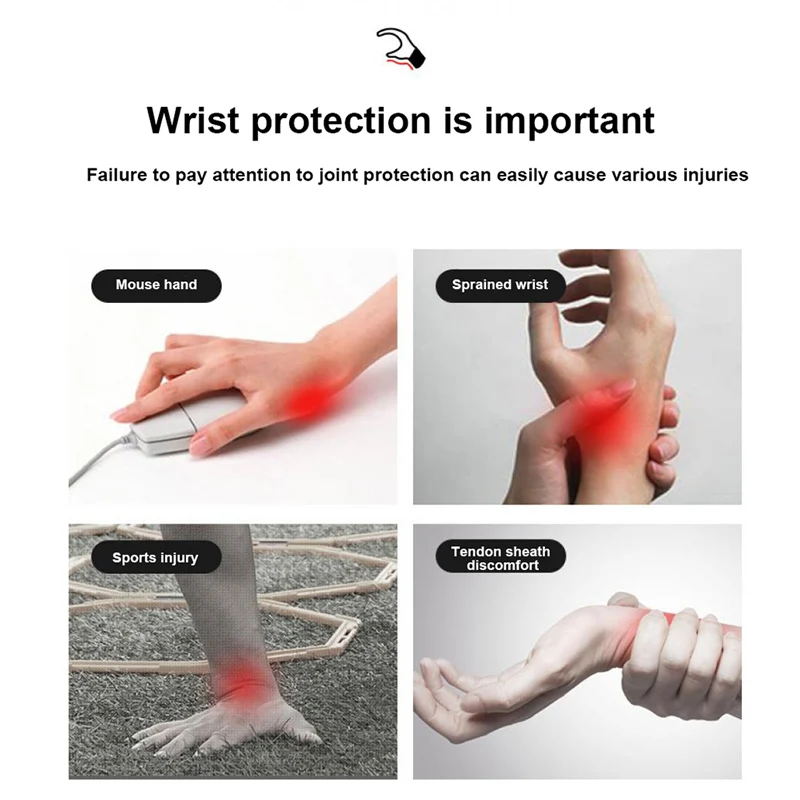 Wristband Support Adjustable Wrist Protector Sport Compression Bandage Brace Wrist Straps Tendonitis Pain Relief Weight Lifting Wristband Support Adjustable Wrist Protector Sport Compression Bandage Brace Wrist Straps Tendonitis Pain Relief Weight Lifting