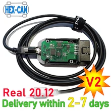 2021 realmente HEX-V2 vag com 20.4 vagcom 20.12.0 hex v2 interface usb para vw audi skoda assento vins ilimitados