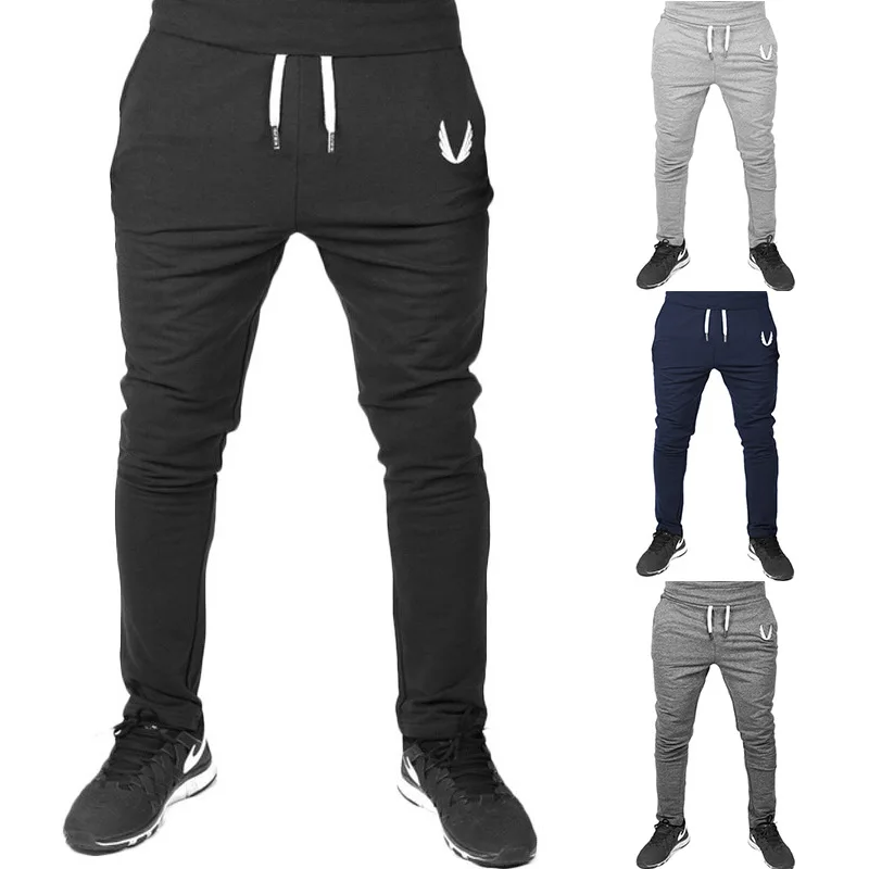 

Amount of Running-Special Offer 2019 Spring And Summer Ouma New Style Men Solid Color Embroidery Casual Sports Skinny Pants