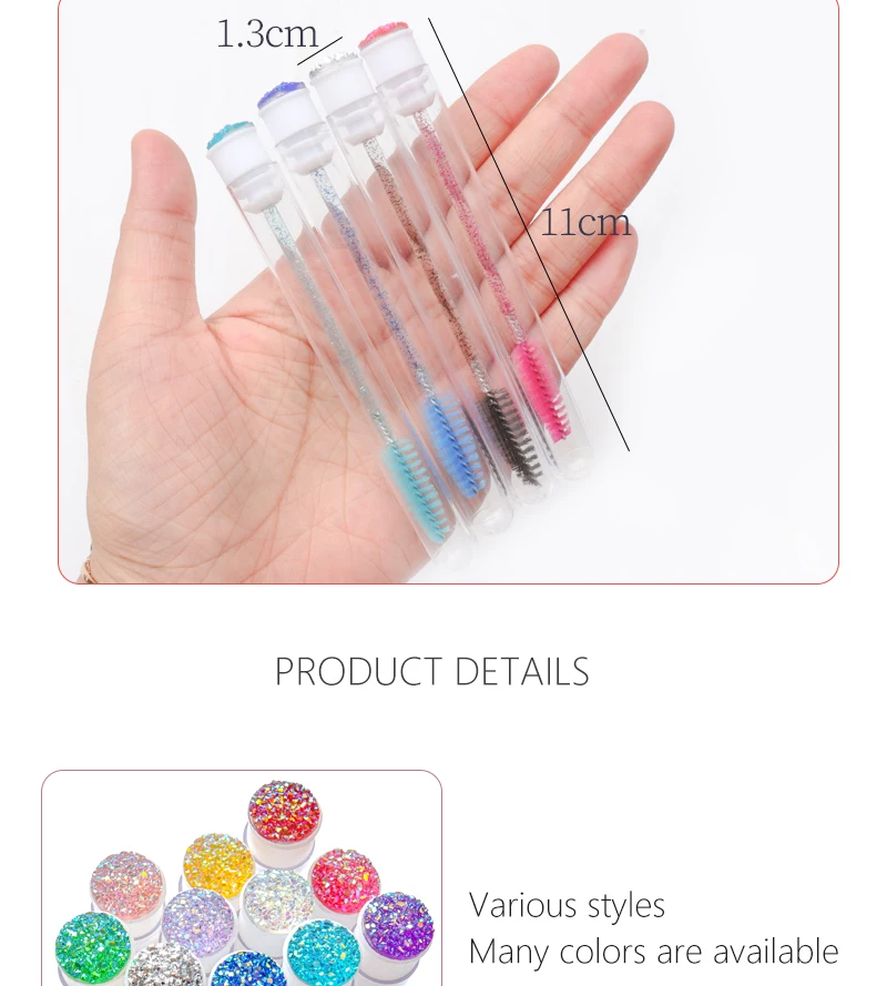 Reusable Diamond Eyebrow Brush Set - Image 3
