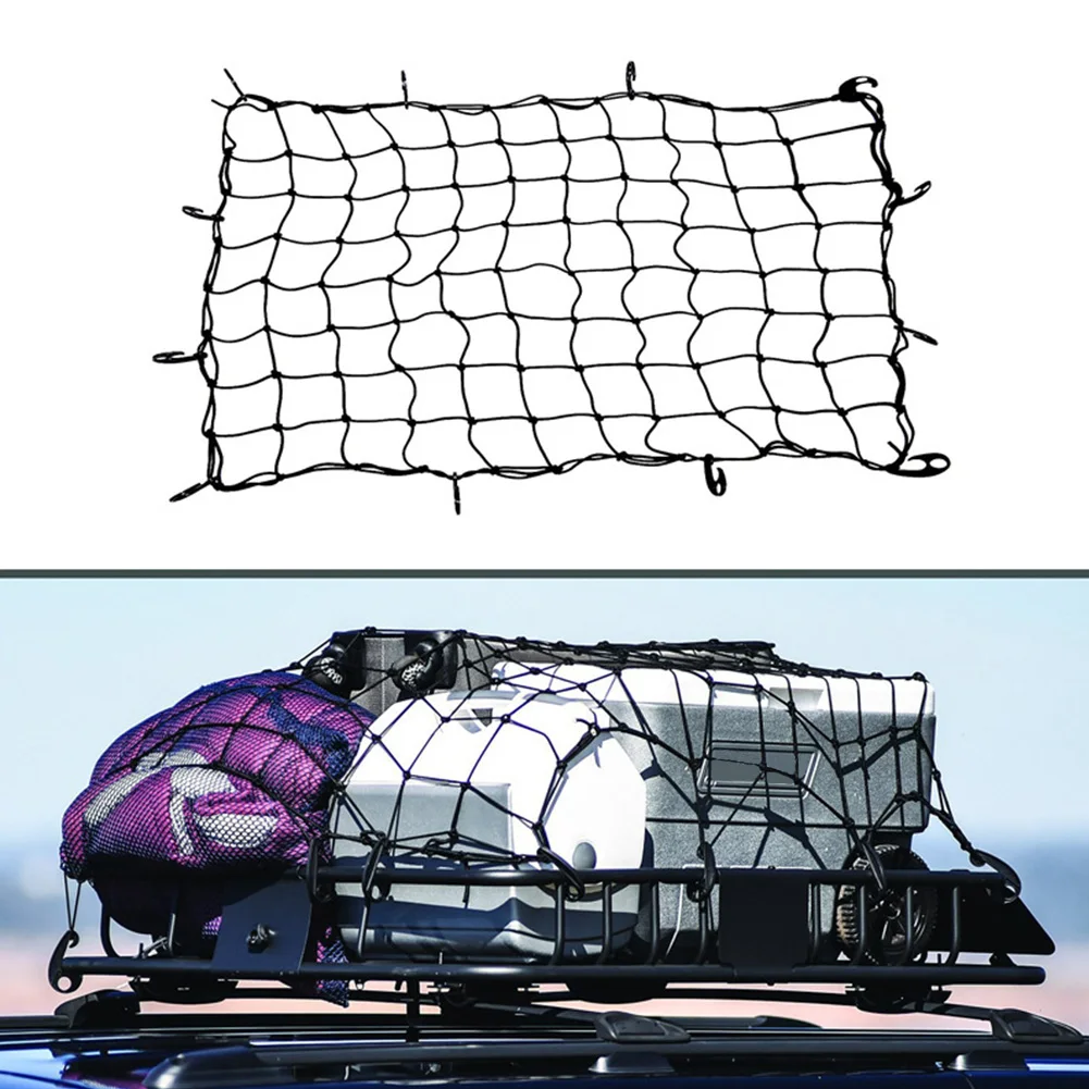 Банджи груз чистого отправления багаж хранения растягивается эластичная сетка держит небольшие и большие нагрузки плотнее для SUV, ATV/UTV, RV, кузов пикапа