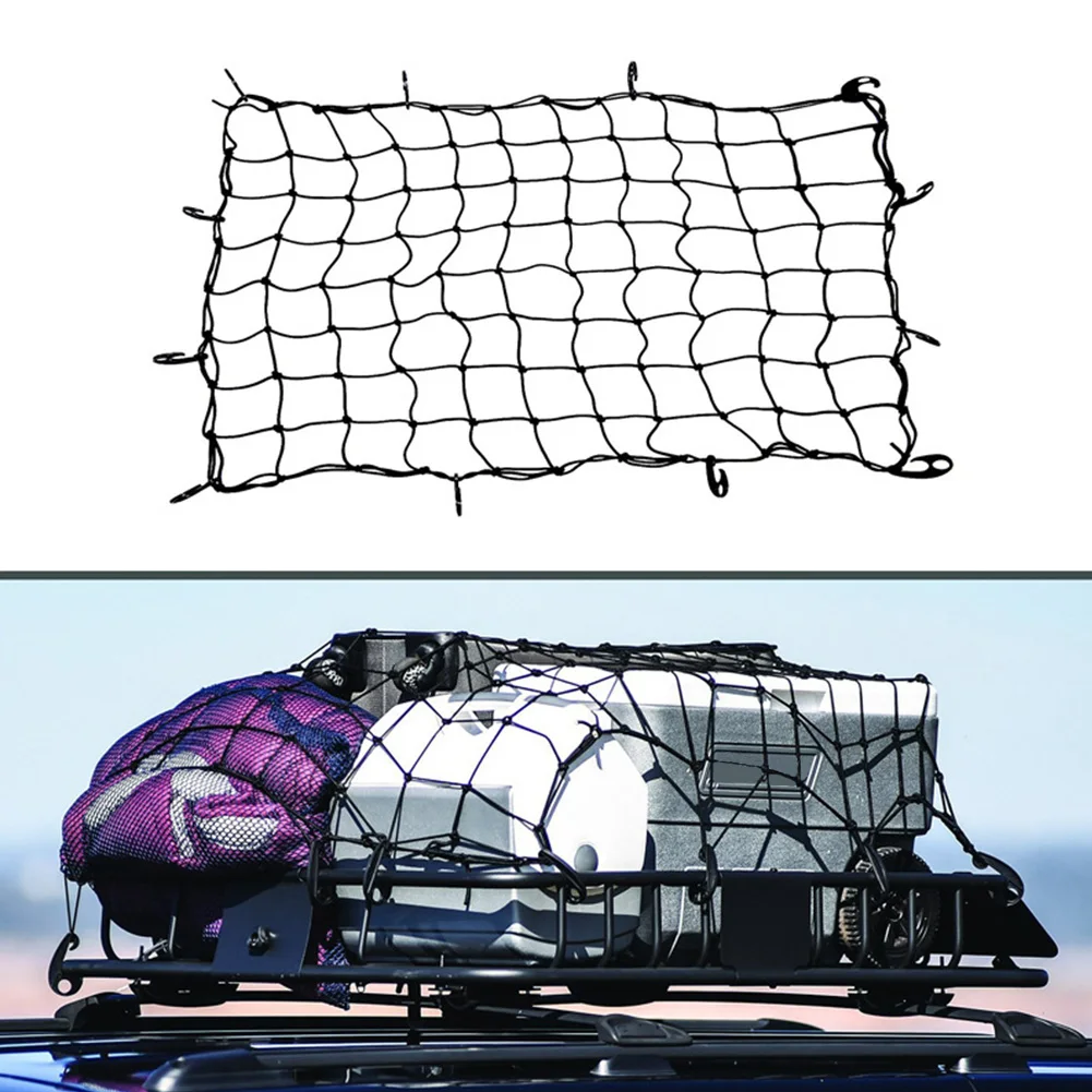 

Bungee Cargo Net Luggage Storage Stretches Elastic Mesh Holds Small and Large Loads Tighter for SUV,ATV/UTV,RV,Pickup Truck Bed