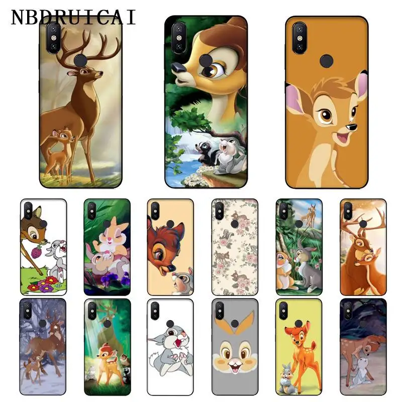 

NBDRUICAI Bambi Thumper Coque TPU Soft Silicone Phone Case Cover for Xiaomi 8 9 se 5X Redmi 6pro 6A 4X 7 5plus note 5 7 6pro