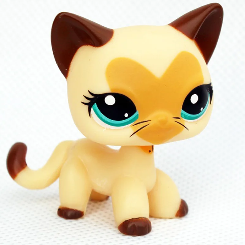 3573 Лпс стоячки кошки игрушки Lps кошка Редкие игрушки для питомцев мини подставки короткие волосы котенок старые Фигурки Коллекция оригинальные маленькие животные - Цвет: 3573
