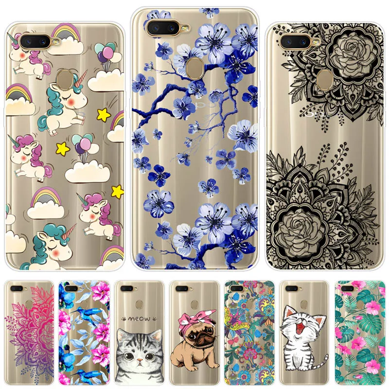 OPPO A5S силиконовый чехол ТПУ защитный мягкий мультфильм печати телефон задняя