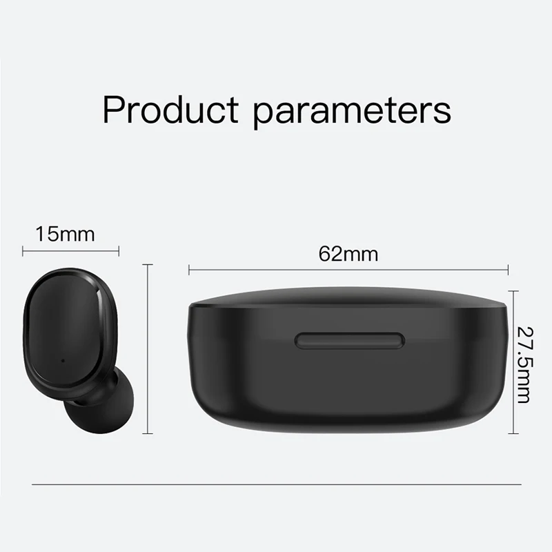 TWS беспроводные наушники для Redmi, светодиодный дисплей, Bluetooth V5.0, гарнитура с микрофоном для iPhone, huawei, samsung, E6S, A6S, наушники