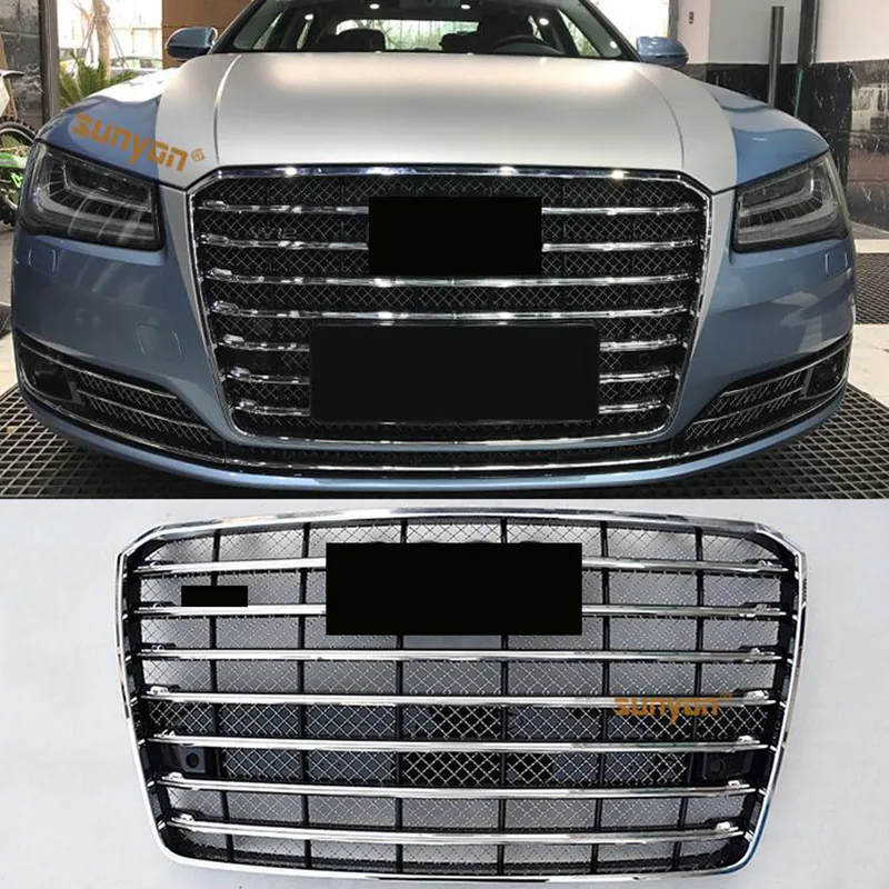 Подходит для Audi A8 D4 2011 11 2012 12 2013 13 2014 2015 2016 2017 2018 W12 стильная хромированная рама