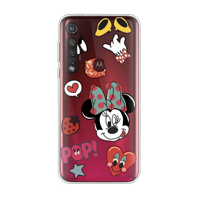 minizimu Мода мультфильм чехол для телефона для Motorola Moto G8 плюс Симпатичные, из мягкого ТПУ для задней крышки для Motorola Moto G8 Play чехол Clear класса люкс - Цвет: minizimu