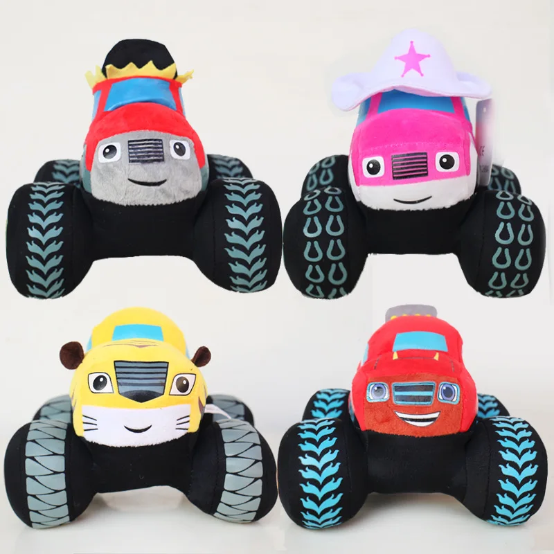 

Stuffed Blaze and Monster Machines Plush Cars Off-road Vehicle monster truck Blaze 15CM Cartoon Cars Model Gifts for Child Toys