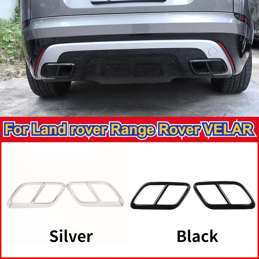 Для Range Rover Velar 2017 2018 2019 20 304 нержавеющая сталь Серебристая/черная крышка
